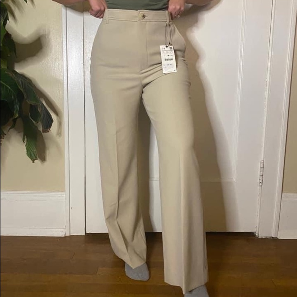 Zara trousers wide leg & stretch